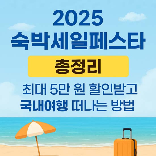 2025 숙박세일페스타 총정리 안내 메인 이미지