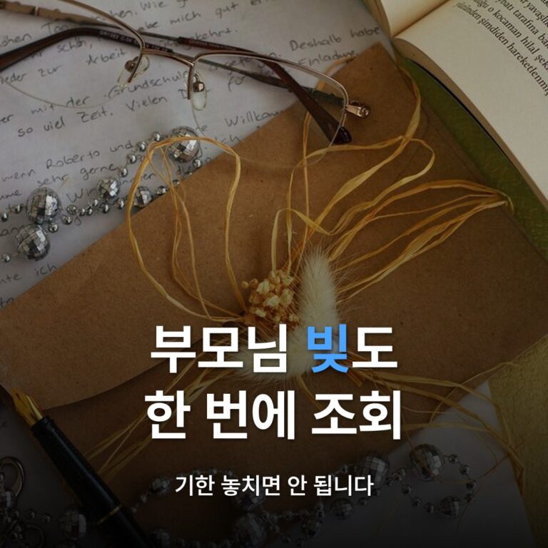 썸네일: 부모님 빚도 한 번에 조회